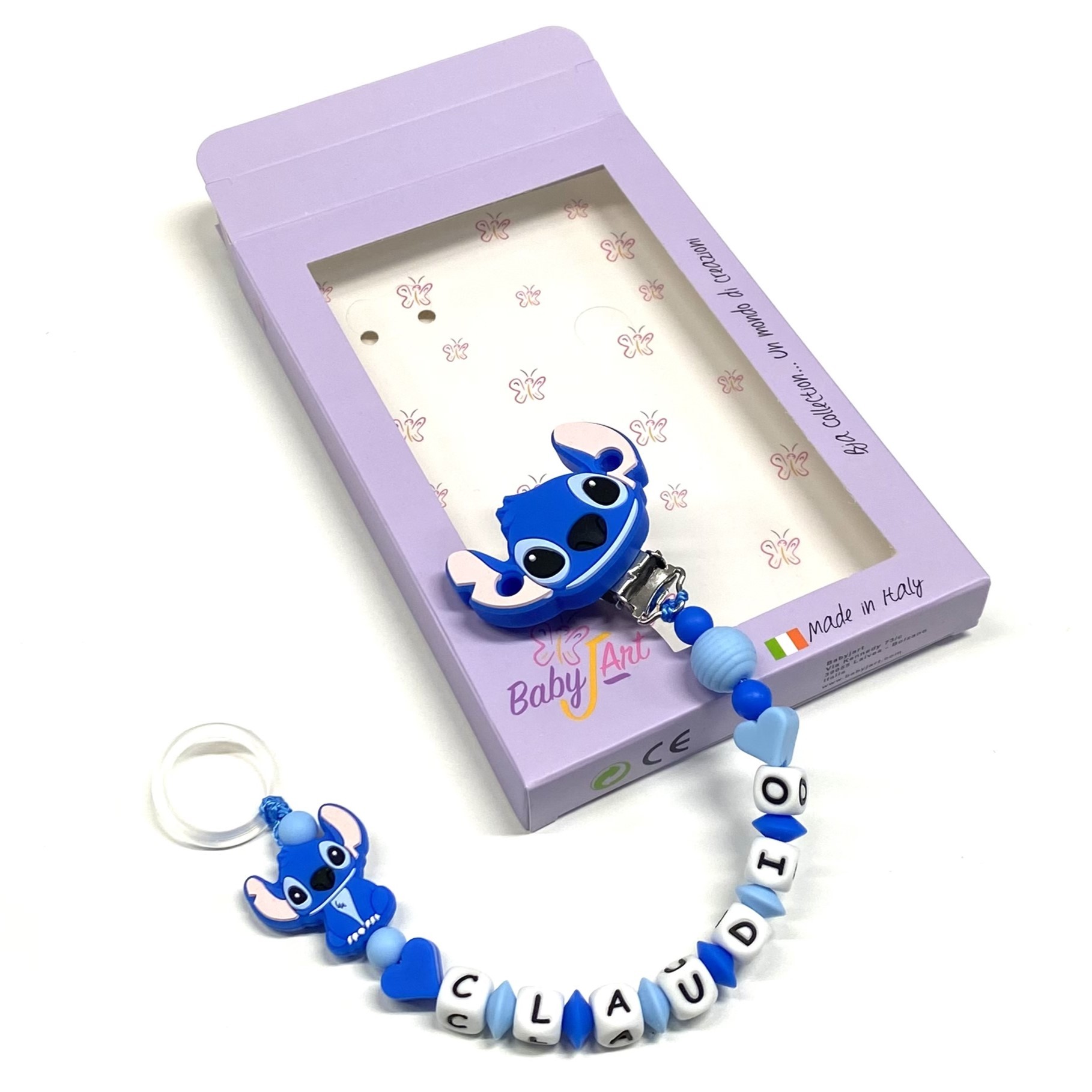 STITCH BABY WITH PACIFIER KEY CHAIN