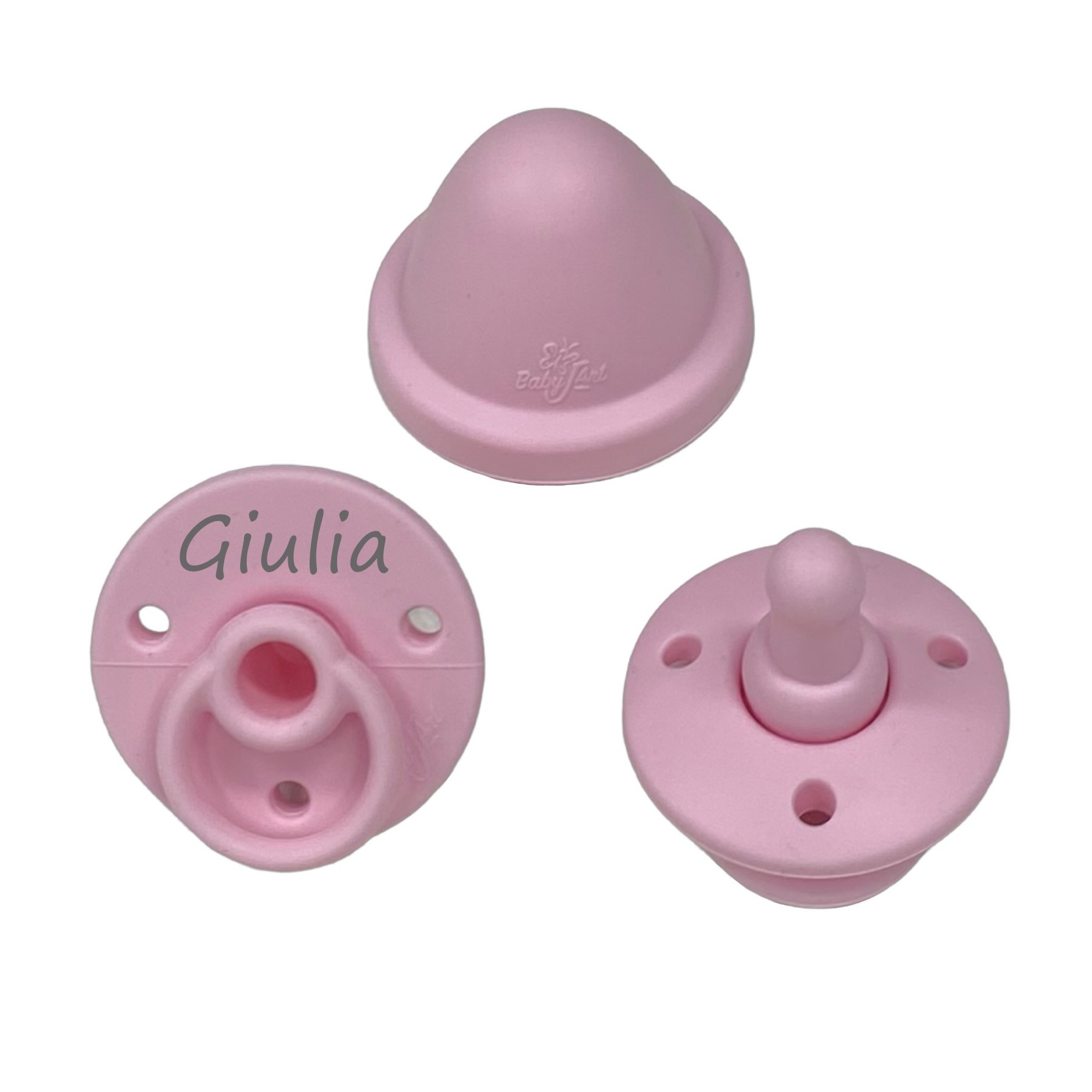 SET REGALO BIBERON NEONATO - CIUCCIO IN SILICONE - CATENELLA