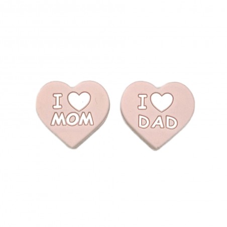 CŒUR I Love Mom/I Love Dad