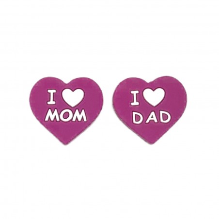 CŒUR I Love Mom/I Love Dad