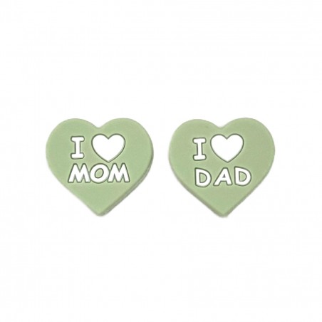 CŒUR I Love Mom/I Love Dad