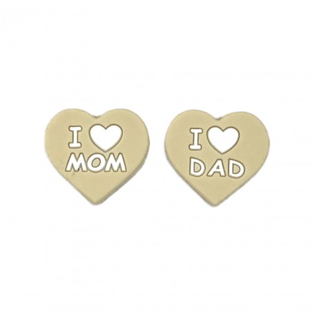 CŒUR I Love Mom/I Love Dad