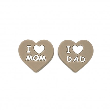 CŒUR I Love Mom/I Love Dad